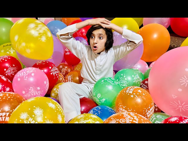 Sara Room Balloons sa bar diya | Challenge video | Naeem aw Rameez vlog