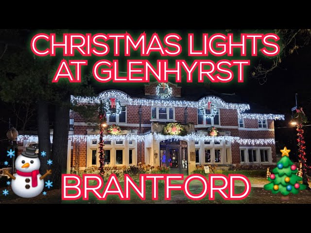 Glenhyrst Gardens: A Christmas Lights Spectacle - Brantford, Ontario, Canada (8k Video)