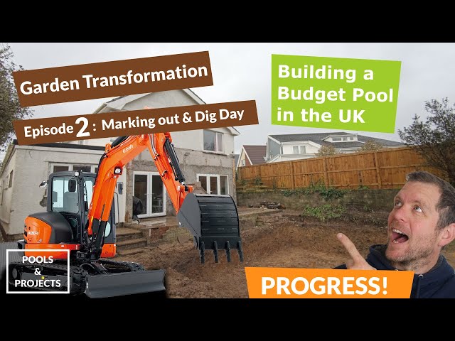 Ep.2 - Pool Marking out & Digging: How I'm building a heated DIY Swimming Pool on a budget in the UK