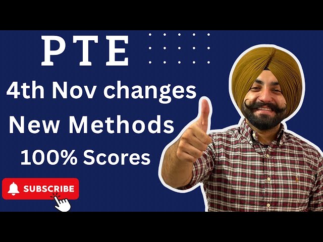 PTE Exam 4th November changes, describe Image and Retell Lecture new methods, tips ( Gurwinder sir )