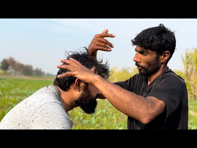 MAGICAL HEAD MASSAGE BY SAJJU MASTER || SLEEP RELIEF MASSAGE | SATISFIED CRACKS | #massage