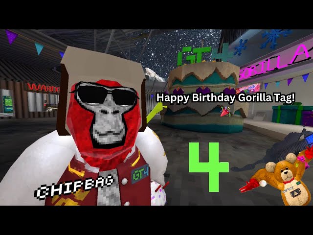 Gorilla Tag’s New 4th Birthday Update!