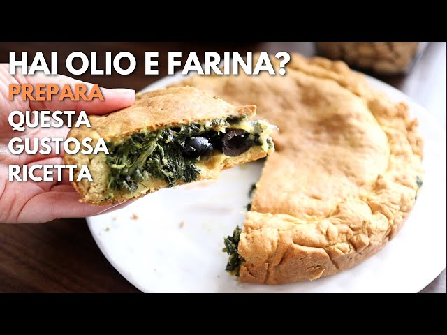 If you have OIL and FLOUR, MAKE THIS TASTY RUSTIC PIZZA WITH SPINACH | EASY and CHEAP RECIPE