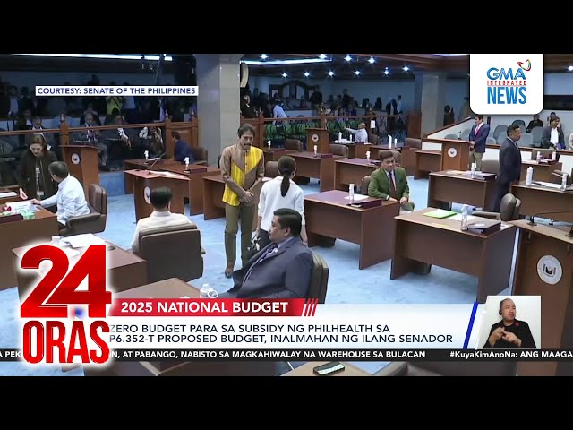 Zero budget para sa subsidy ng PhilHealth sa P6.352-T proposed budget, inalmahan ng... | 24 Oras