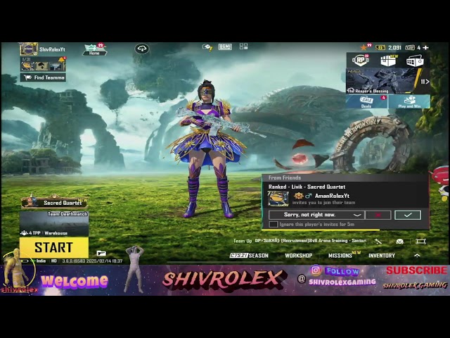 🥹Shiv rolex gaming my first Live Stream😍