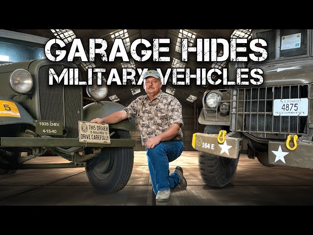 Garage Hides Military Vehicles! 😮