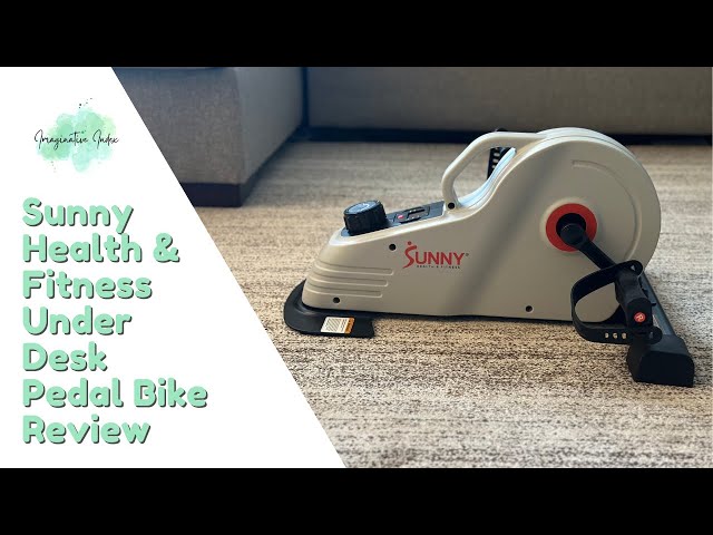 Sunny Health & Fitness Under Desk Fitness Pedal Bike