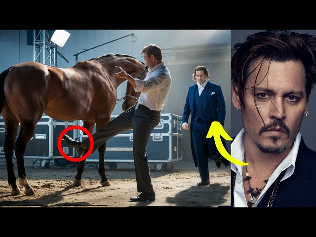 Director Mistreats Horse Backstage on Movie Set, Unaware Johnny Depp Was Watching..