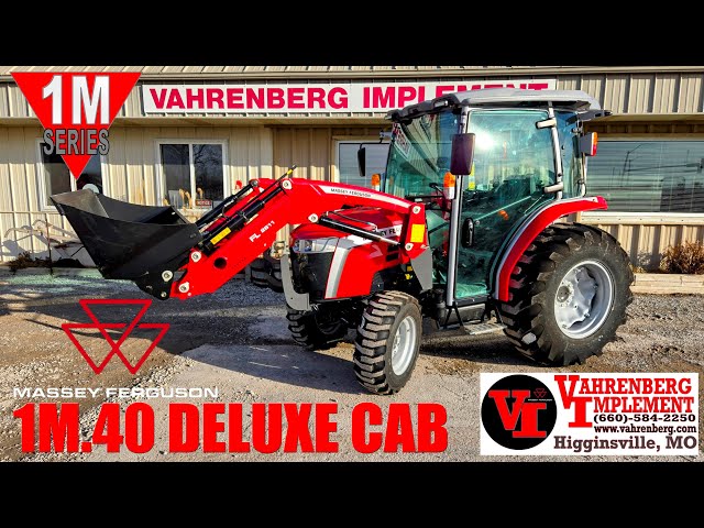 NEW for 2025: Massey Ferguson 1M.40 eHydro Deluxe Cab Premium Compact Tractor