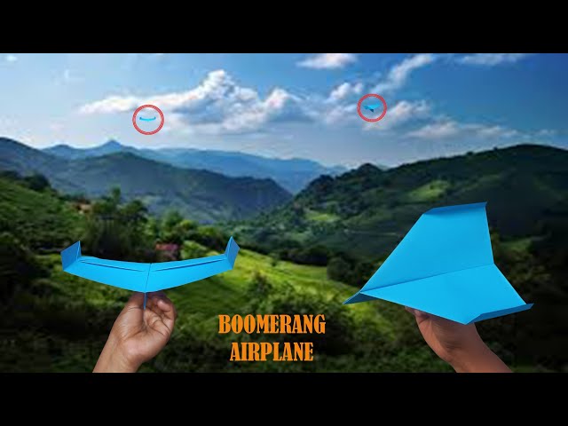 How to Make Paper Airplane Easy That Fly Far Fast,How to Make a Boomerang Paper Airplane Easy