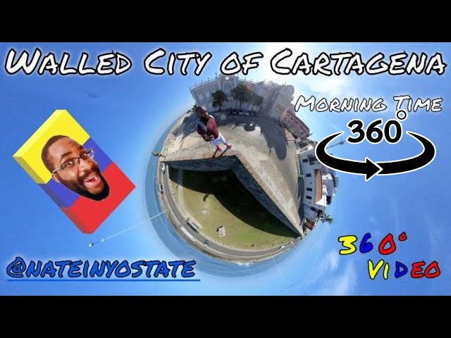 VR 360° Walled City of Cartagena Colombia | Morning 🇨🇴