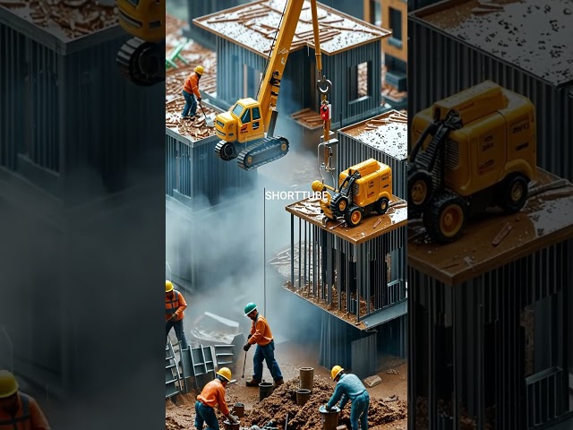 Construction workers making huge houses #shorts #house #making #work