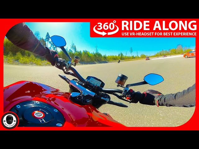 Virtual Ducati Streetfighter V2 Test Ride in 360° VR | The Virtual Motorcycle Experience