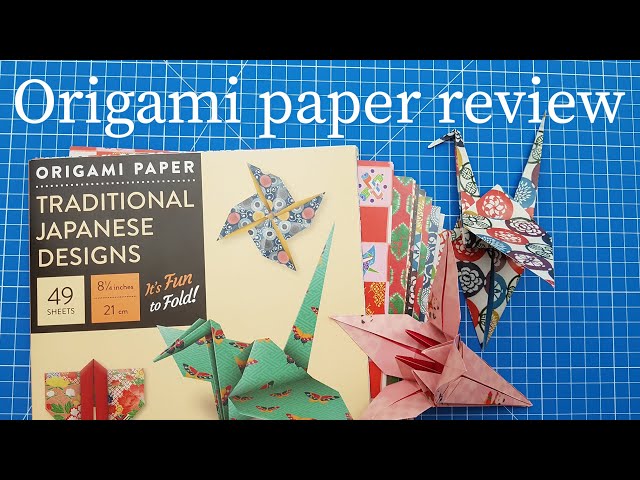 Origami paper review: Origami Paper Traditional Japanese Designs: Large 8 1/4" 21cm It's Fun to Fold