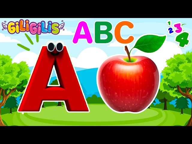 🎵 Pelajari Abc Dengan Dua Kata! Lagu Fonetik 2 Dalam 3D – A Untuk Apple & Lagu Alfabet Lainnya Oleh