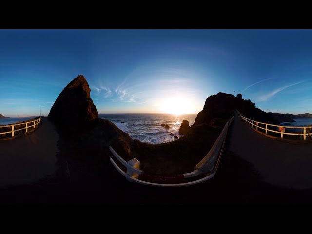 San Fransisco Sunset - 5K 360° VR (Real Time)