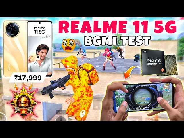 🔥Realme 11 5g Bgmi or Pubg Test - Graphics - Gyro - Fps Test