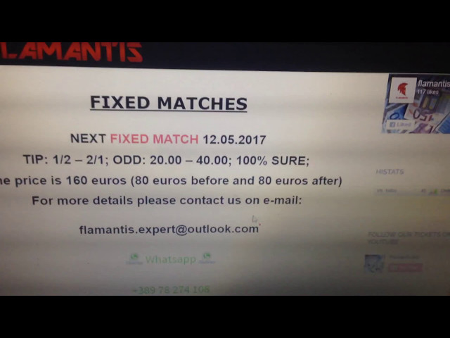 05/05/2017 Master win flamantis-bet.com best site for fixed matches