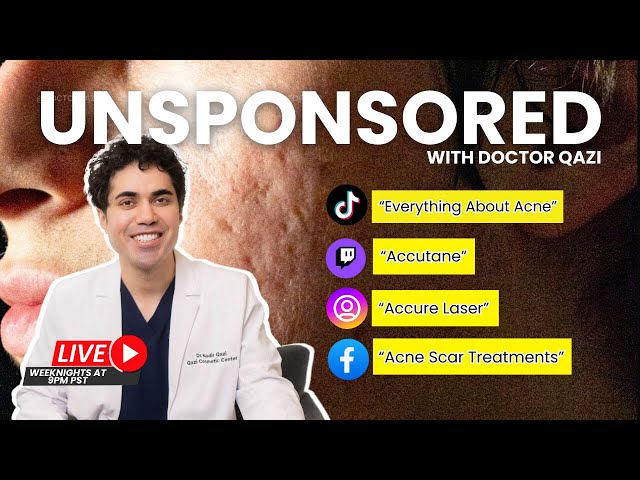 Dr. Qazi discusses Acne, Accutane, Accure Laser, Scars | Dr. Qazi Unsponsored Live | 1.22.2025