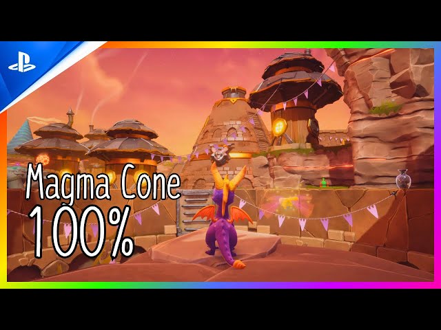 Spyro 2: Ripto's Rage PS5 4K 100% - Part 19 - Magma Cone 100%