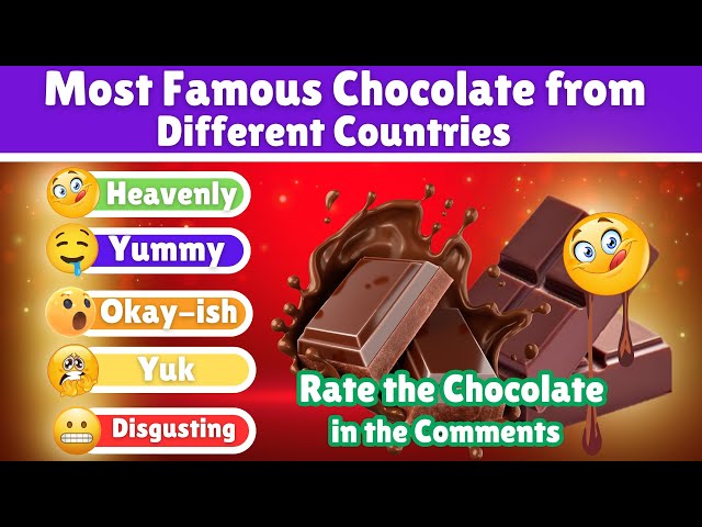 Most Famous Chocolate from Different Countries | Which One is Your Favorite? 🍫 #believeitornot