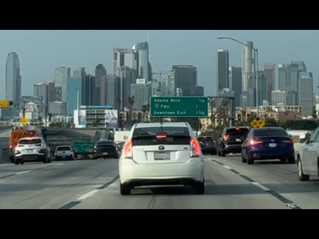 Driving on the 110 Fwy Los Angeles California #california #losangeles #love #news #shorts #trending