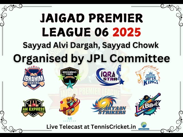 FINAL DAY|| JAIGAD PREMIER LEAGUE || 2025 || SEASON 6 || JAIGAD