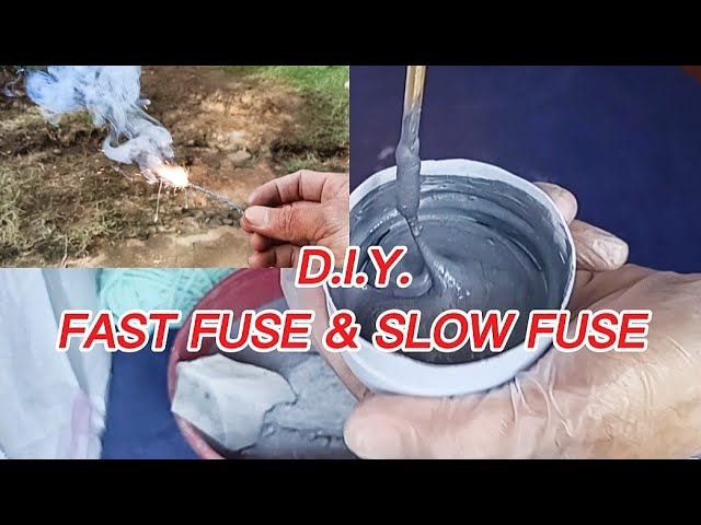 PAANO NGA BA GUMAWA NG FUSE | D.I.Y. SLOW FUSE & FAST FUSE FOR FIRECRACKER