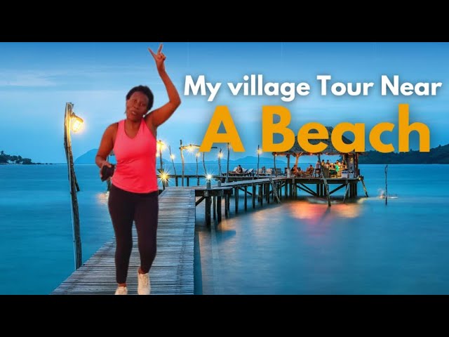 COASTAL  VILLAGE  TOUR/INSIDE A BEAUTIFUL VILLAGE  NEAR A BEACH #africanvillagetour