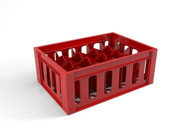 3d Coca Cola Bottles Crate - Part 1 Modeling