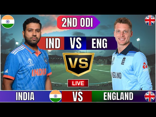 Live: IND vs ENG 2nd ODI, Live Match Score & Commentary | India vs England Live match Today #live