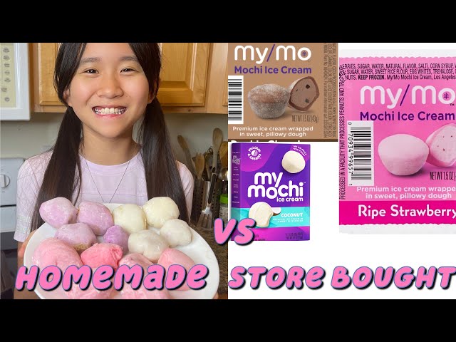 Homemade Mochi Ice Cream VS Store Bought! |Janet and Kate