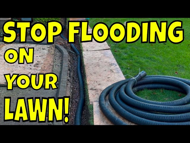 A SIMPLE Lawn Drain To GET RID Of Unwanted Water.