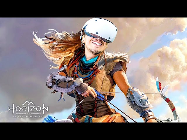 CAÇANDO ROBÔS EM REALIDADE VIRTUAL - Horizon Call of the Mountain VR