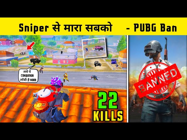 After PUBG Server Ban i Did God Level Sniping Against Top Conquerors - PUBG Ban - Fauji Cj Gaming