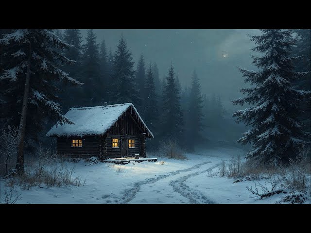 Winter in Switzerland: Enjoy deep sleep and relaxation in a snug cabin amidst a roaring blizzard.