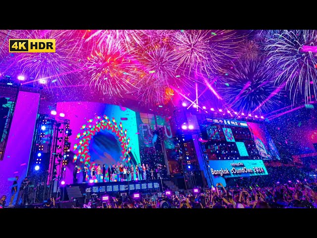 Bangkok New Year’s 2025 Countdown Central world | Times Square of Asia | 4K HDR | ปีใหม่2568