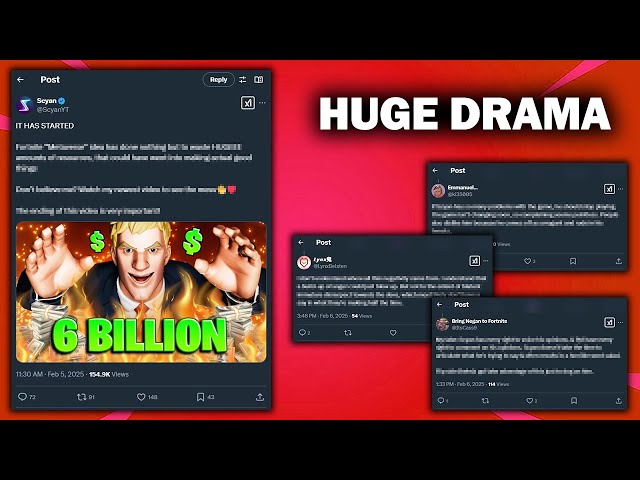 Fortnite Community Lashes Out at Scyan for Chats About Epic Devs & the Metaverse | Twitter/X Drama