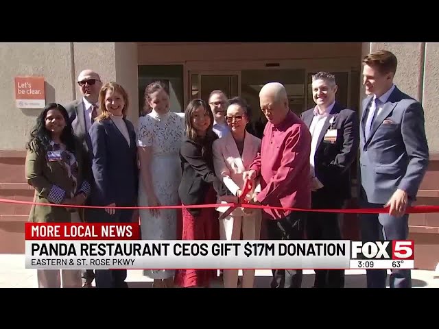 Panda Restaurant CEO's donate $17M to St. Rose Health Foundation