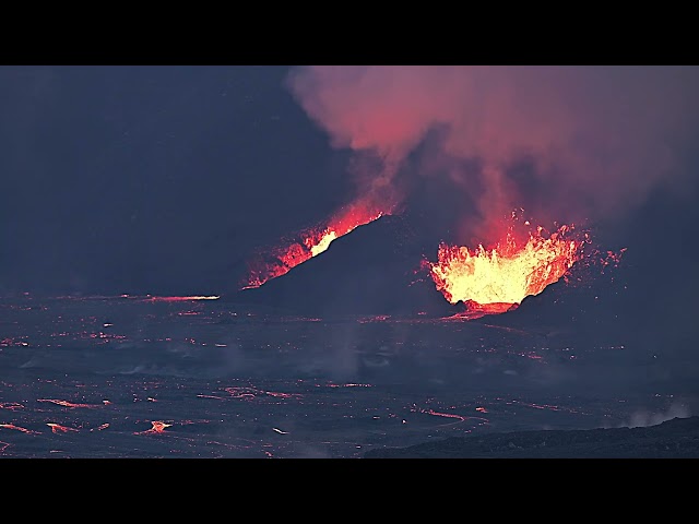 Kilauea Volcano Eruption - Hawaii - January 17, 2025