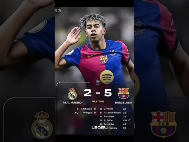 Hala Madrid vs Barcelona #lamineyamal #mbappe #yamalskills #football #realmadrid #barcelona