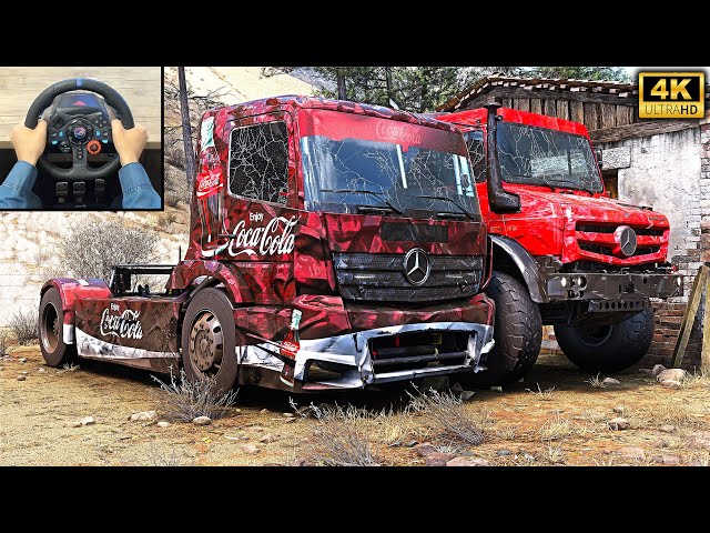 Rebuilding Mercedes-Benz Racing Truck & Unimog | Forza Horizon 5 | Logitech g29 gameplay