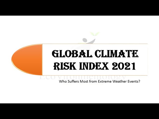 Global Climate Risk Index 2021 | GCRI | EcoVironmentology