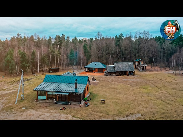 Far from Civilization: Inside the Life of a Family Living in the Forest. Cooking roosters in the ove