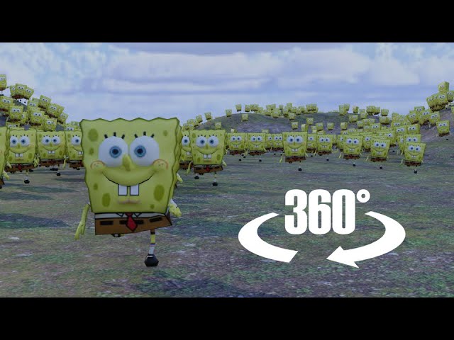 Goku vs 30 Billion Spongebobs In 360/VR