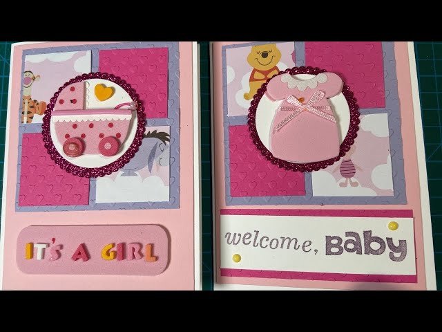 Magical Disney Baby Girl Cards-Handmade with Love!!