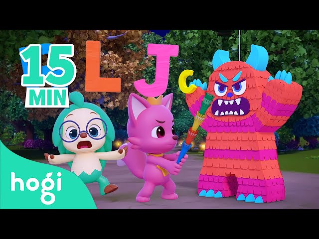 C is for Candy 🍬, Chocolate 🍫, Cookie🍪｜ABC Song｜Learn ABC｜15 min｜ABC for Kids｜Hogi Pinkfong