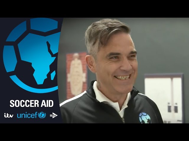 How confident is Robbie Williams ahead of today's match? | Soccer Aid for Unicef