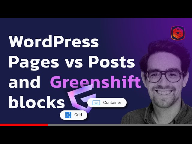 The Difference Between Posts And Pages And The Basic Blocks Of Greenshift