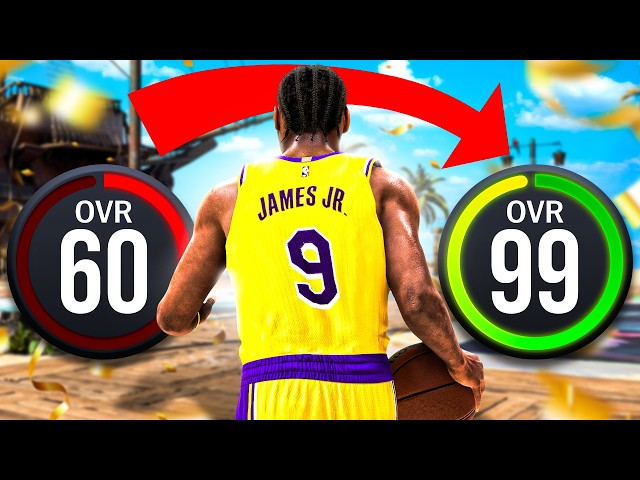 BRONNY JAMES BUILD 60 OVR to 99 OVR in 1 VIDEO (No Money Spent + No MyCareer)